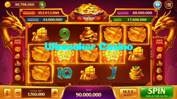 Winmaker Casino casino presented on mobile device in Pakistan with slots and live games